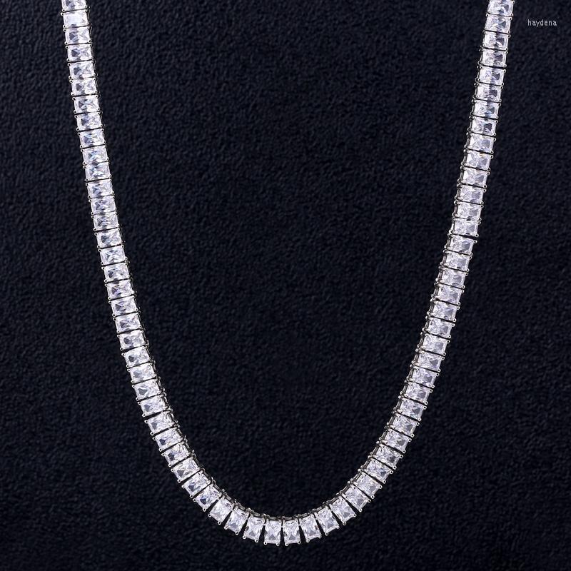 

Chains Iced Out Tennis Necklace Bling Chain Choker For Men Hip Hop Link 4 6mm Micro-Inlaid Zircon Mens Jewelry Rapper Style
