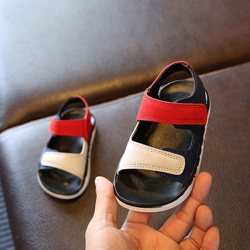 

Sneakers Summer Boys Beach Sandals Fashion First Walkers Toddler Sneakers Non-slip Infant Kids Sport Sandals SHZ010 230227, Shz010 red