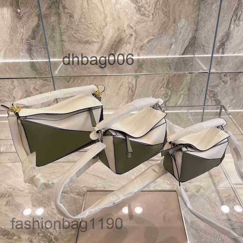 

Designer Loews Puzzles Shoulder Bag Handbag Bags Geometric Brand Classic Versatile Fashion Large Medium Small Stitching Diagonal Span 5DLQ, Pink chinchilla