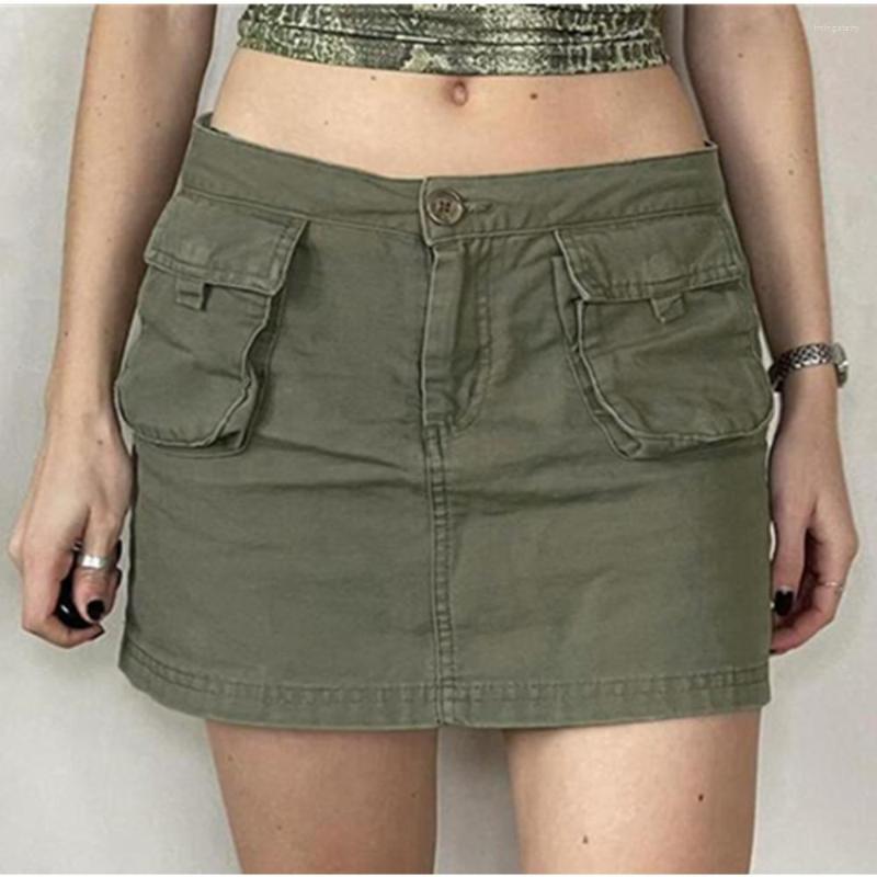

Skirts Green Denim Y2K Bodycon Women Vintage 90s Aesthetic Japanese School Girl Mini Skirt Punk Sweet Cute Kawaii Clothes, Green denim skirt
