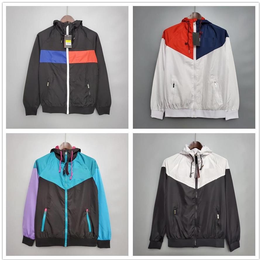 

top New 21 22 Men Long sleeve soccer full zipper Hooded jacket Windbreaker 2021 2022 SERGIO RAMOS PSGS MBAPPE hoodie football jack209B, As shown in illustration 967