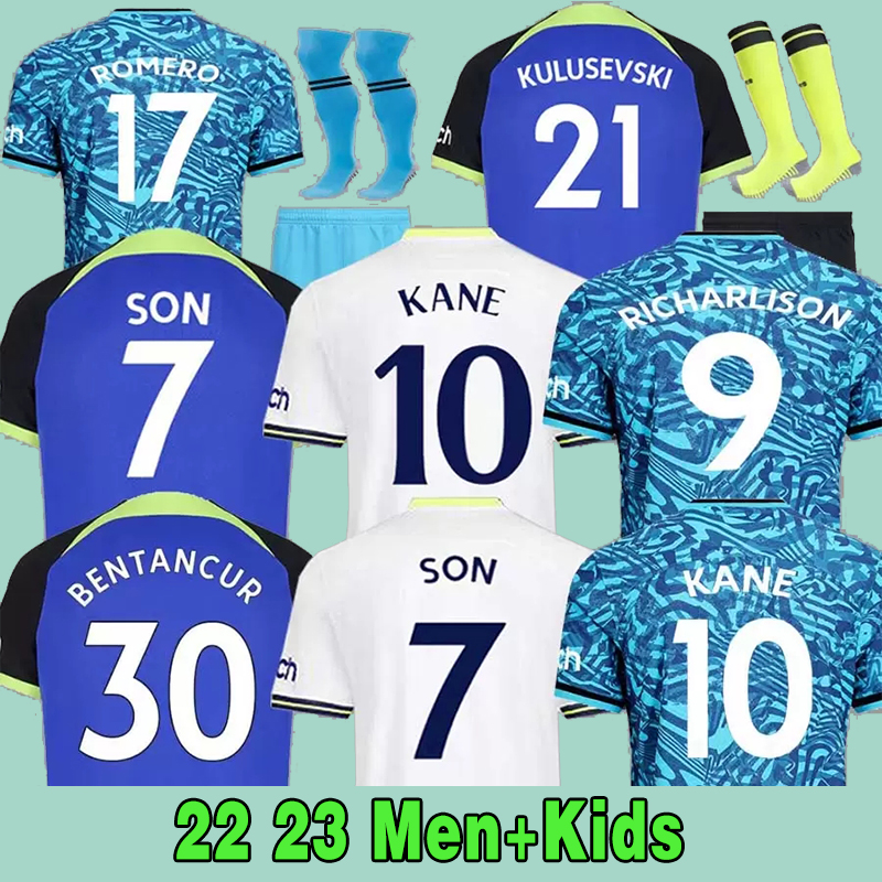 

Soccer Jerseys 2023 jersey Football shirt LENGLET ROMERO REGUILON KULUSEVSKI BENTANCUR RICHARLISON KANE SPENCE SKIPP soccer clothes soccer unifor soccer unifor, 22 23 home kids