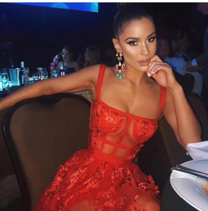 

Casual Dresses Sexy Club Long Women Bandage Dress High Quality Clothes 2023 Fashion Elegant Ladies Vestidos Evening Red Lace Party DressesCa