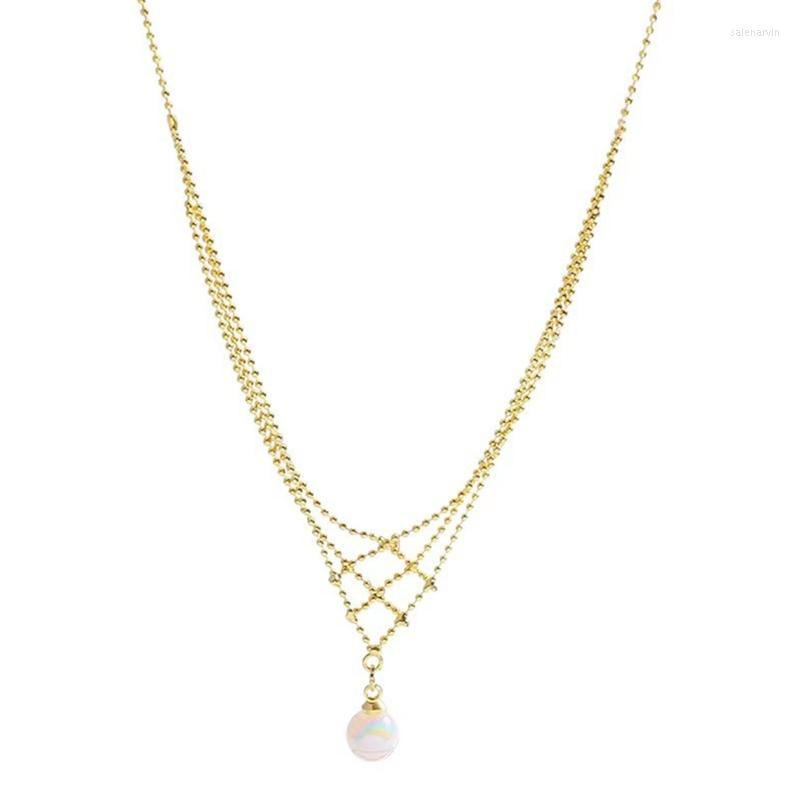 

Chains Woven Mesh Necklace Hip-hop Sweater Chain European American Cold Wind