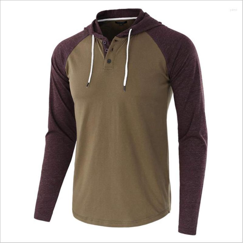 

Men' Hoodies Spring And Autumn Men Hooded Sweatshirt Long-sleeved European American Male Slim Fit Hoodie Base Shirt, Burgundy