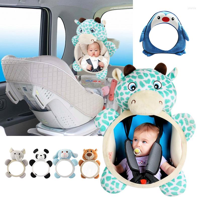 

Interior Accessories Cute Baby Rear Facing Mirrors Adjustable Safety Car Mirror Back Seat Headrest Rearview Kids Monitor