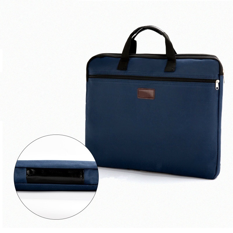 

Briefcases Portable document bag canvas A4 office zipper large capacity men women hand multilayer information briefcase meeting 230227, Yellow