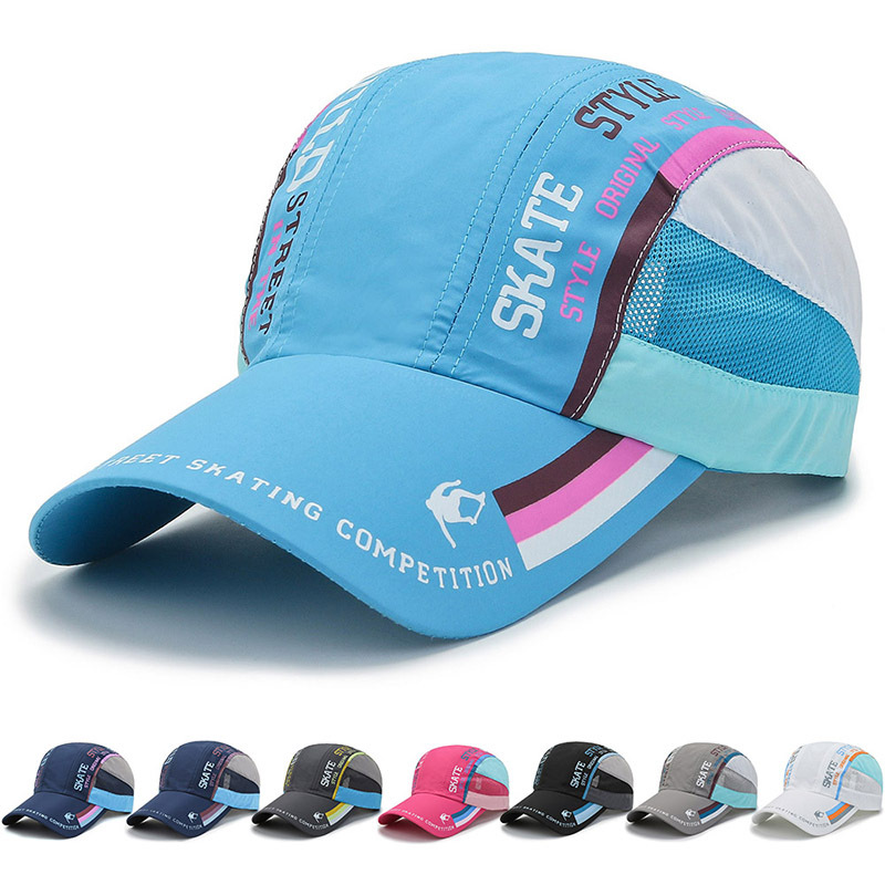 

Summer Men's and Women's Thin Mesh Breathable Baseball Cap UV Protection Sunscreen Sports Cap Fishing Cap Button Cap Unisex, Navy