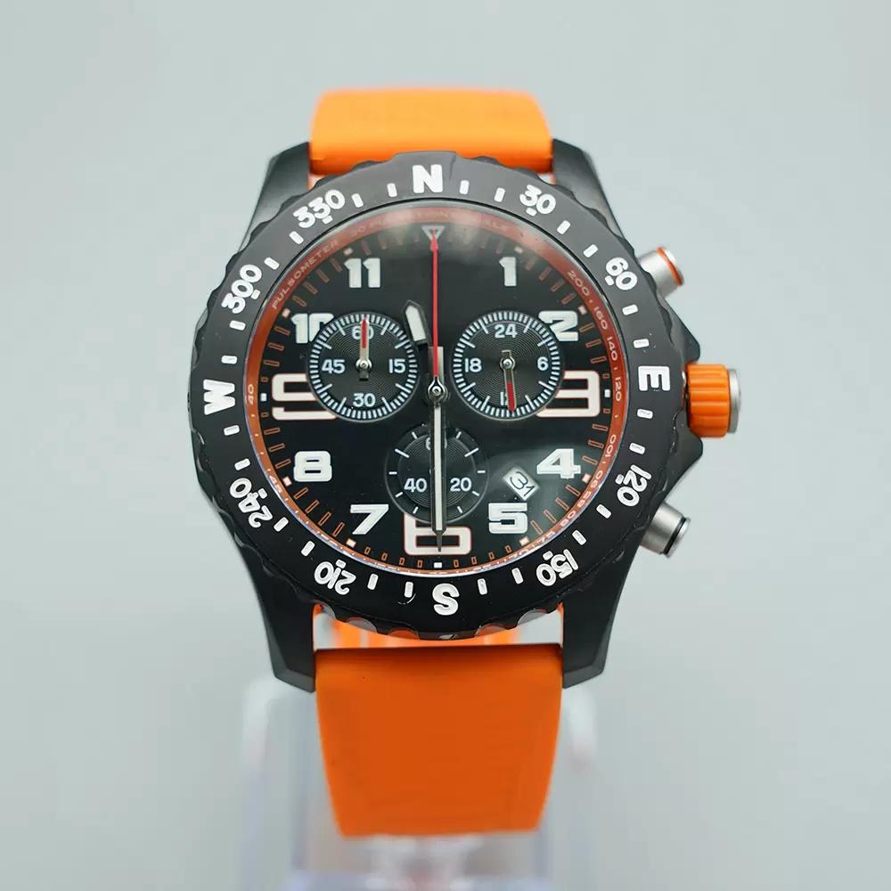 

U1 Top AAA High-end Quality Brietling Men's Watch Japan Quartz Endurance Pro Avenger Chronograph 44mm Watches Green Rubber 1884 Men Watches Hardex Glass Wristwatches, 50m waterproof