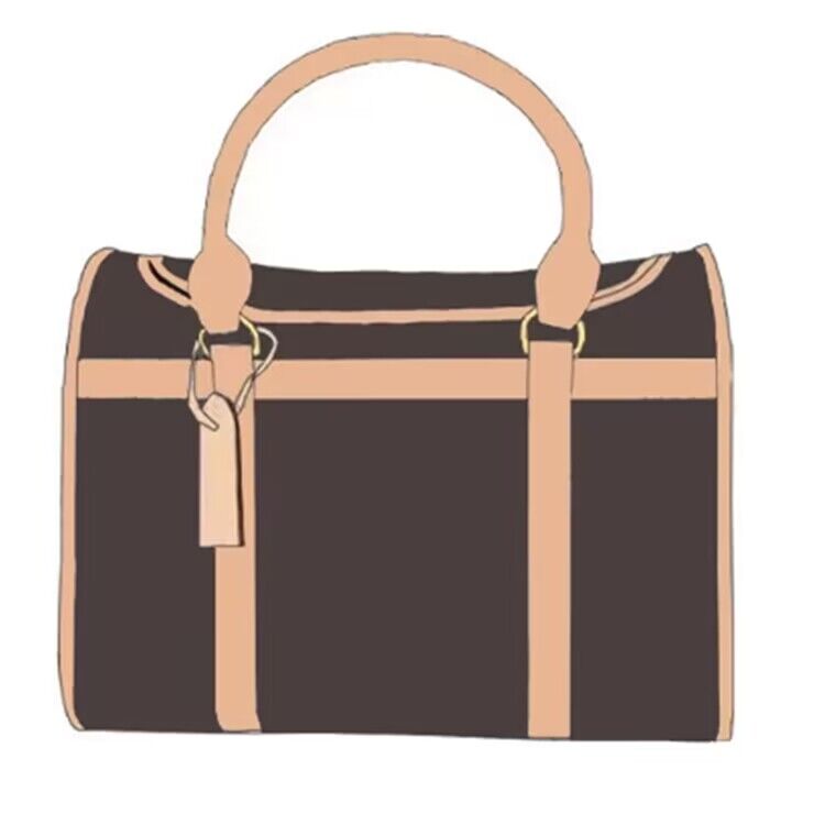 

2023 Sport Outdoors Women's Travel Bag Pet LVL Carrier Dog Tote Classic Leather Dog Carry Bag Hikiing Cat Carrier Bag Pet Accessories, Flower