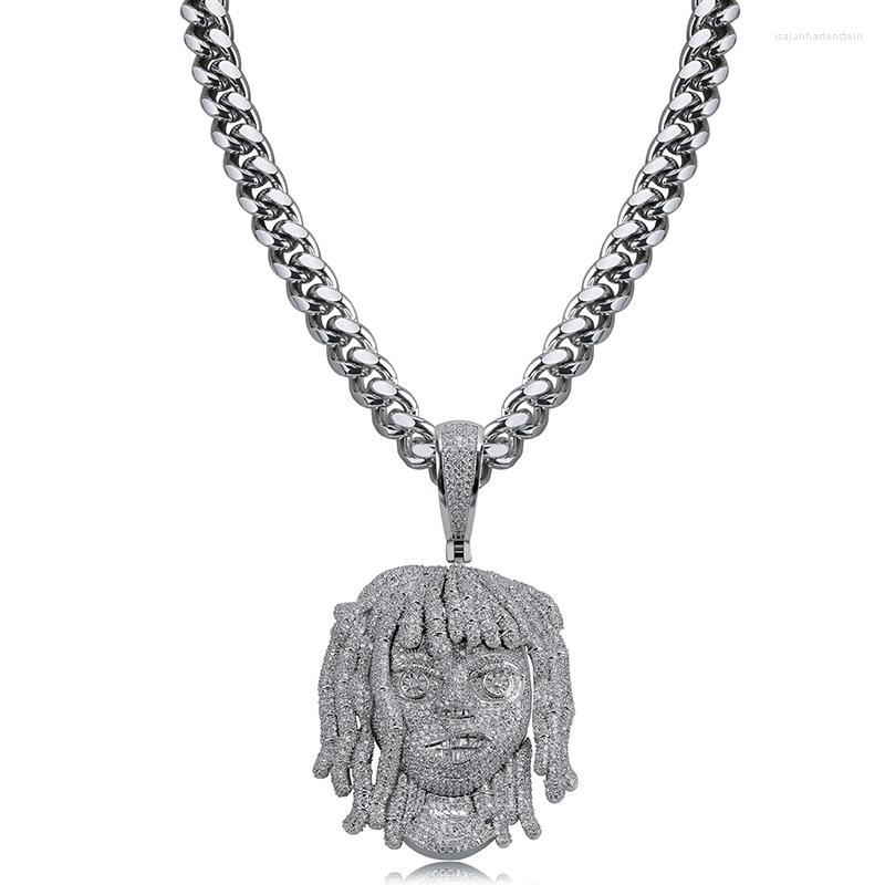

Pendant Necklaces Iced Out Rapper Necklace Arrival Cubic Zirconia Big Size Mens Fashion Hip Hop Jewelry