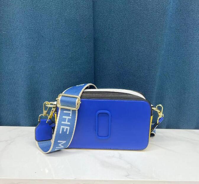 

The Snapshot Fashion Designer Ladie Bags Handbag Famous Mini Camera Small Crossbody Bag Women marc Shoulder Bags Messenger M06011, Blue