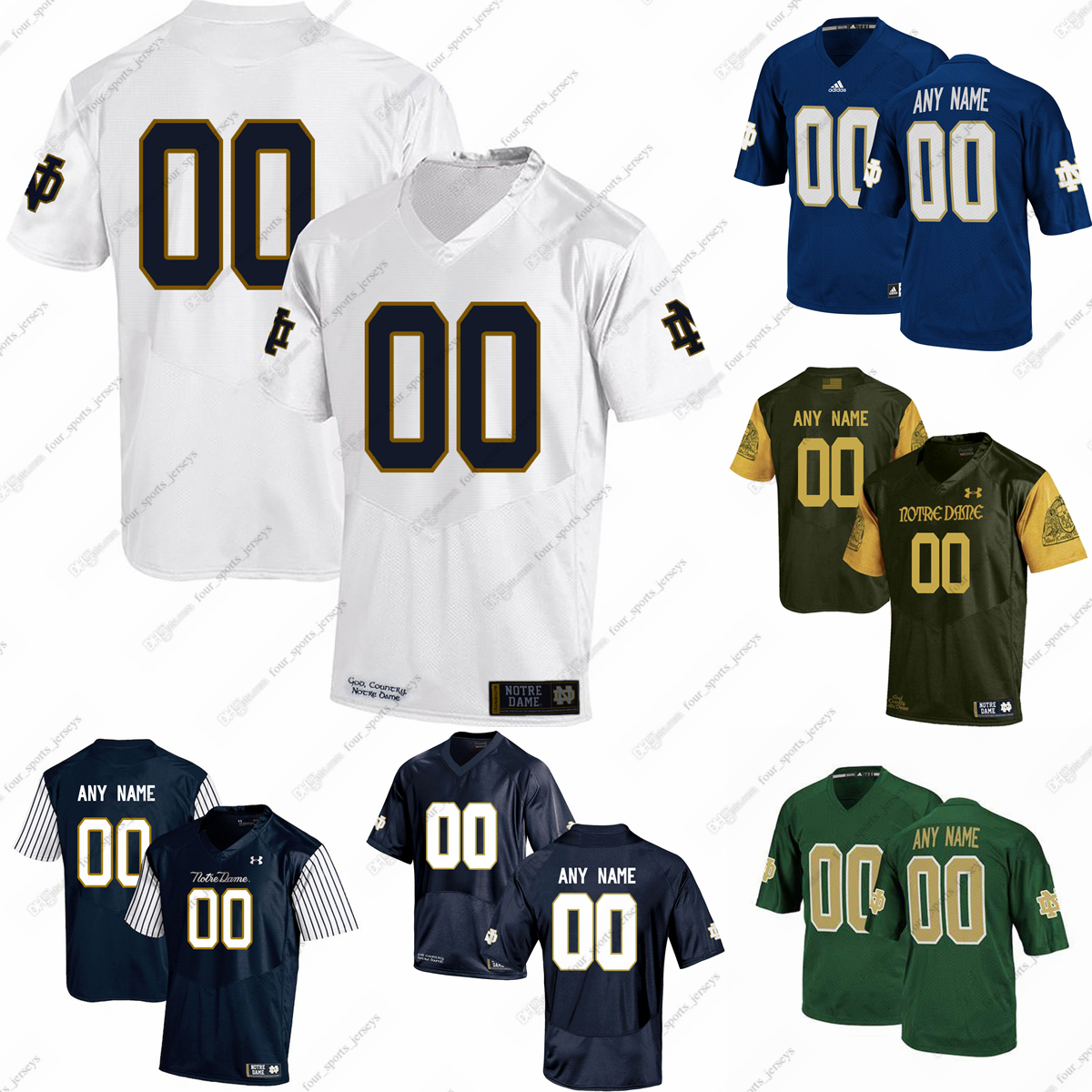 

Custom NCAA College Notre Dame Fighting Irish Football Jerseys Selna Staes Yanoshak Alt Baker Carmody Chan Coogan Correll Craig Fisher Johnson Kristofic Lugg, Other