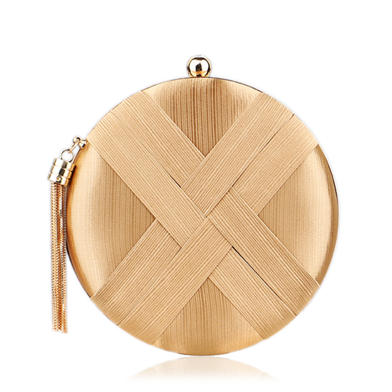 

Round Clutch Celebrity Dinner Handbag Women's Fashion Banquet Versatile Dress Wristlets Prom Shoulder Bag Versatile Banquet Evening Clutches Bridal Purse