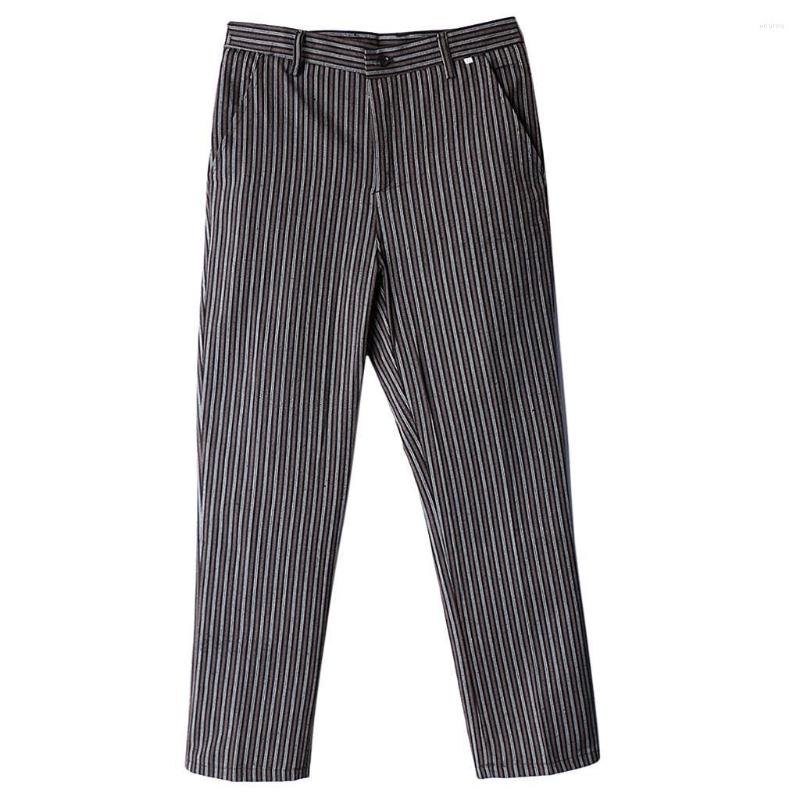 

Motorcycle Apparel Professional Chef Trousers 2 Pockets Stripe Work Pants Mens Womens