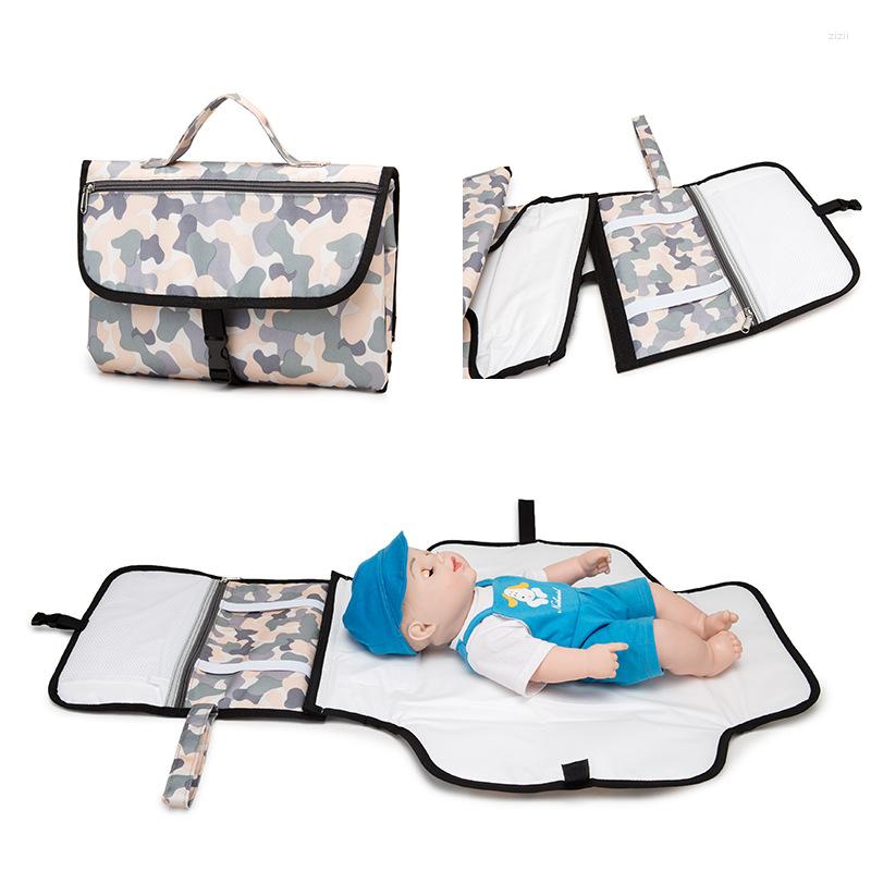 

Duffel Bags Waterproof Multi Function Portable Multifunction Diaper Changing Bag Pad Baby Mom Clean Hand Folding Mat Infant Care Products, Num626