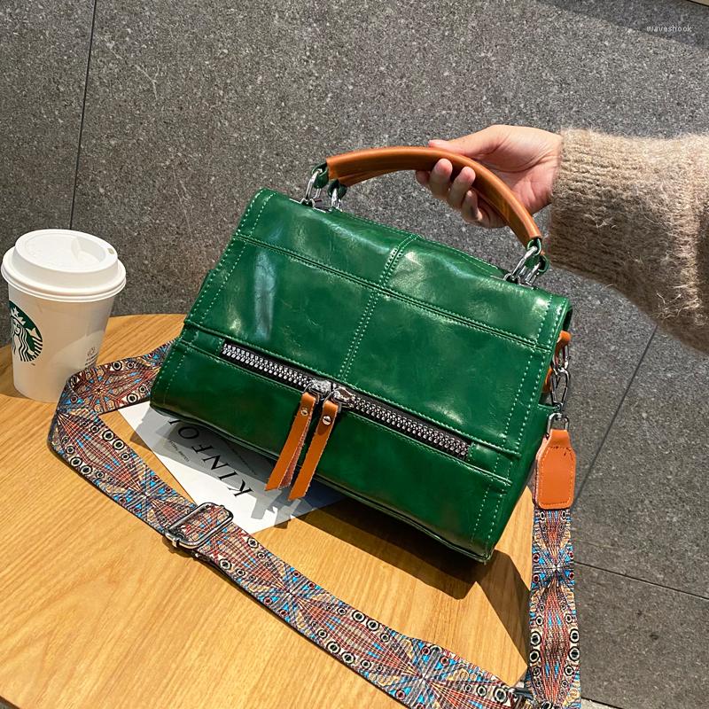 

Evening Bags Real Leather Crossbody For Women Handbag Luxury Designer Tote Bag Top Handle Bolso Mujer Fashion Sac A Main, Green