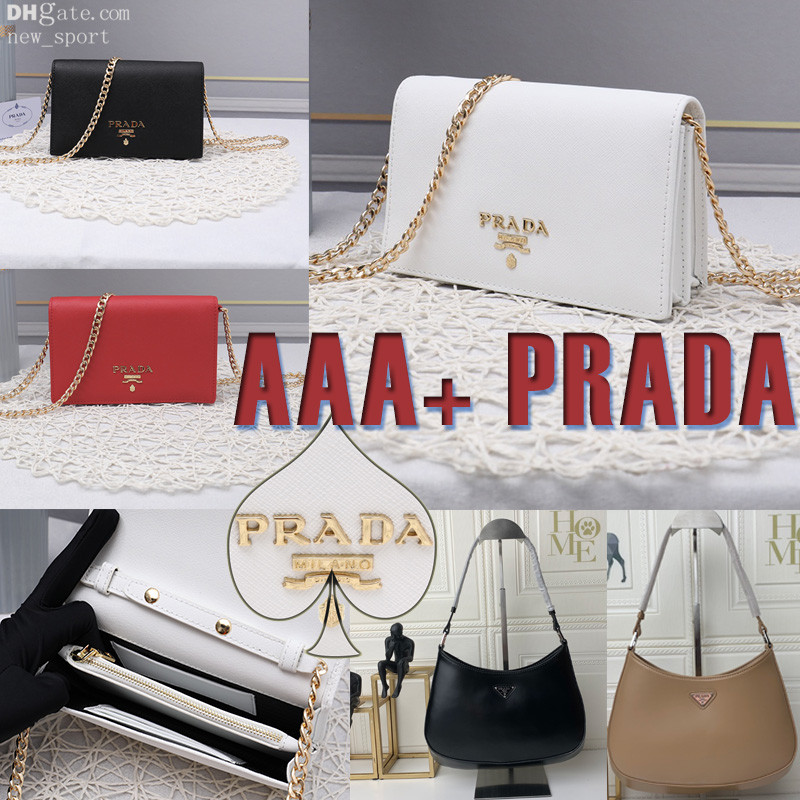 

AAA+ PRADA Luxury Lady stewardess bag Shoulder Bag Leather Classic Underarm Hobo Bags Fashion Lady Hot chain bag Wholesale handbags purse MTNI, Desiccant