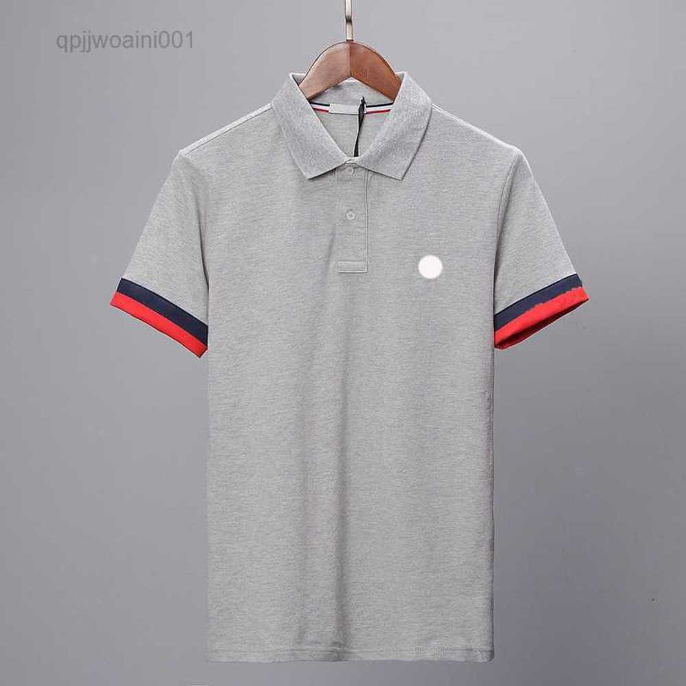 

Designer mens monclair Basic business polos T Shirt fashion france brand Men's T-Shirts embroidered armbands letter Badges polo shirt shorts