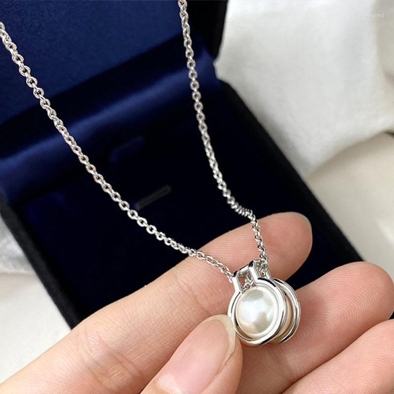 

Chains Korean Necklace For Women Pearl High Quality Stainless Steel Luxury Jewelry 2023 Raw Meat Gift Wholesale