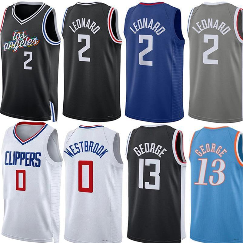 

Kawhi Leonard Paul George Basketball Jerseys Clipper Custom Russell Westbrook Eric Gordon Terance Mann Powell Bones Hyland Hyland Ivica Zubac Batum City Jersey Men, Colour 1