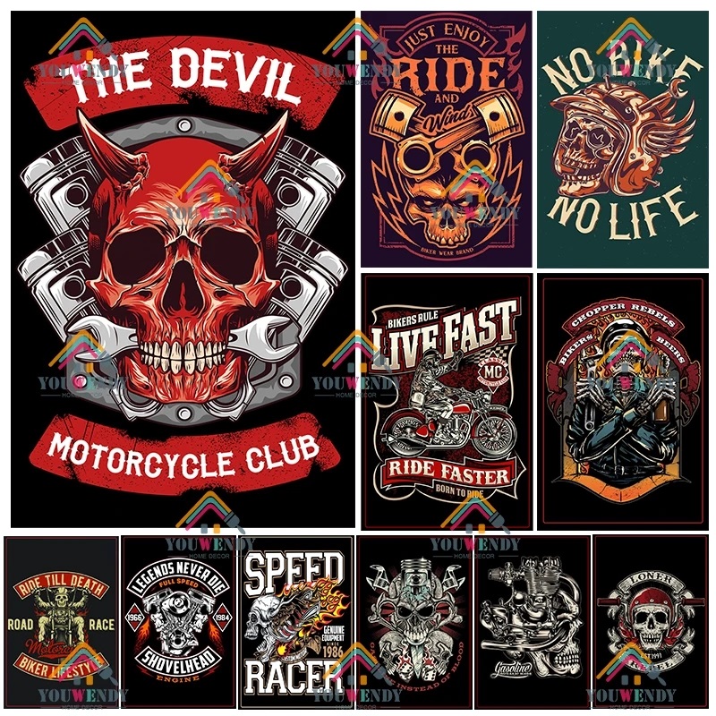 

Motorcycle Retro art painting Metal Poster Metal Sign Vintage Plaque Tin Sign Garage Club Wall Decor Plate Man Cave Workshop personalized Decor Size 30X20cm w02