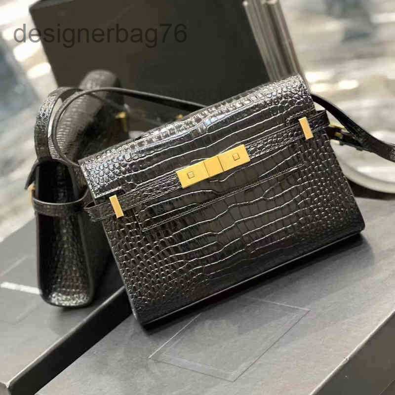 

Paris Hands outlet Manhattan Evening Bags Brand Handbag Luxury Designer Shoulder Bag Siant Lourent 2023 Fashion Crocodile Pattern Stick Leather 03GP, Crocodile black