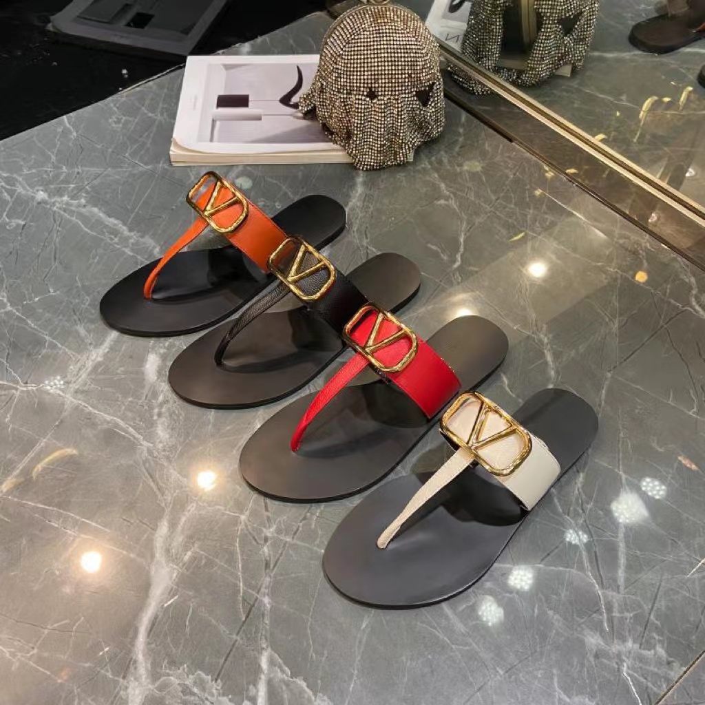 

2023 Fashion Men Women's flats base sandals Ladies Top Quality Leather shoes beach slippers female casual peep toe sandal unisex f250o