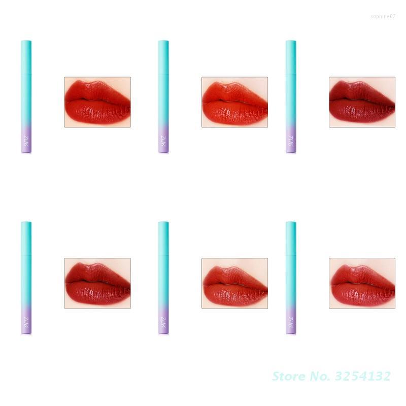 

Lip Gloss Liquid Lipstick Chestnut Nude Dark Red Matte MaSmudge Proof Velvet Stains High-Pigment Makeup