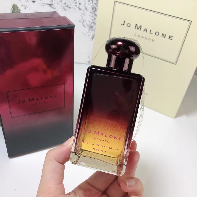 

Promotion High version quality Jo-Malone London Perfume 100ML Rose White Musk Absolu Wild Bluebell Red Rose Cologne perfumes fragrances Unisex