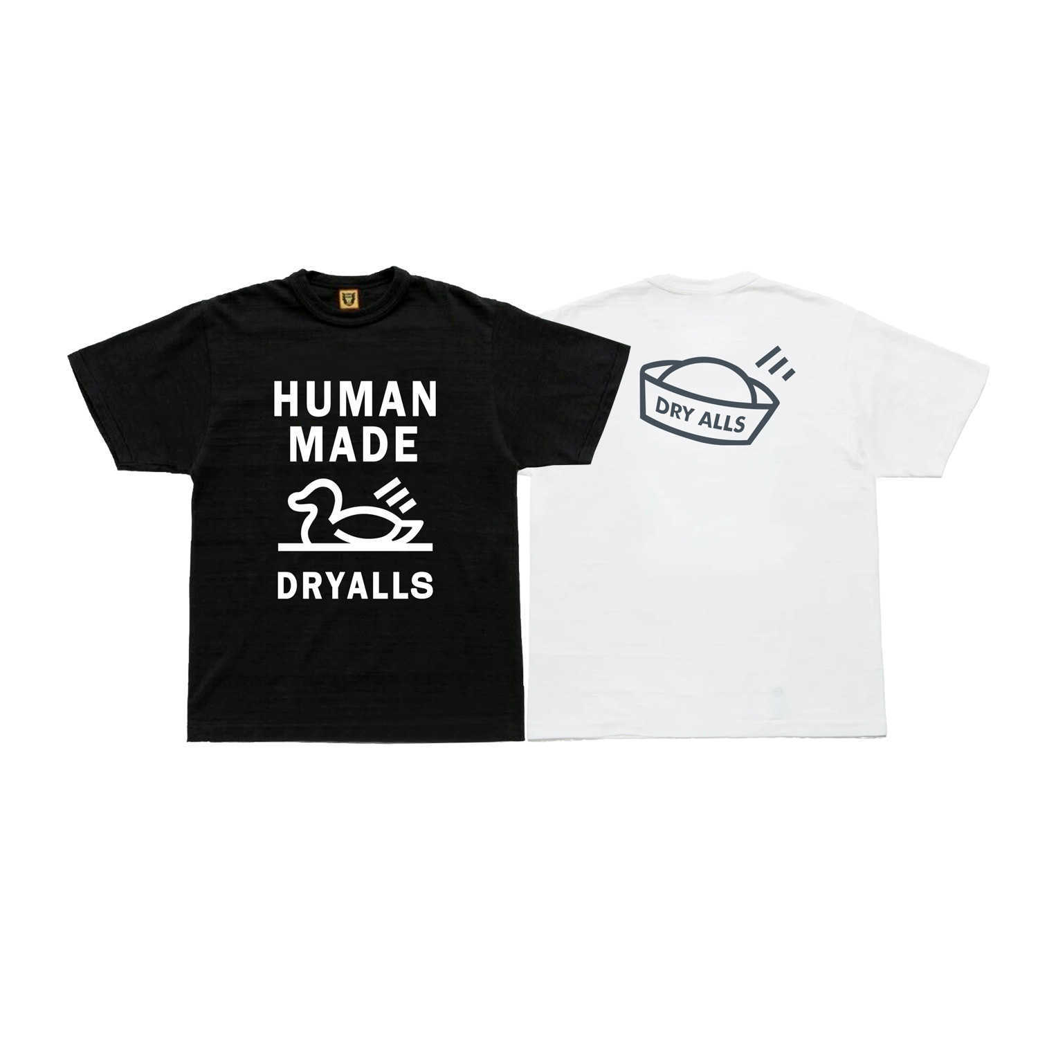 

Men' T-shirts Human Tee Made Unisex Cotton Summer 2023 Leisure Casual Dryalls Duck Printed Slub Short Sleeve T-shirt Men Women, White