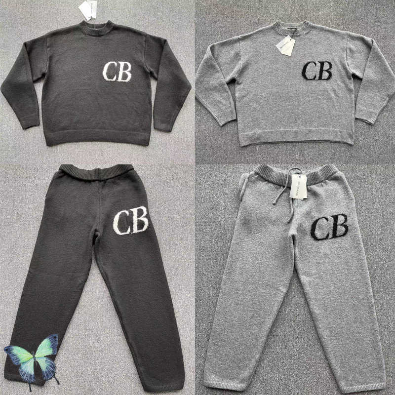 

Men' Tracksuits Stock Cole Buxton CB Jacquard Sanded Sweater US EU Size Casual Set Y2302