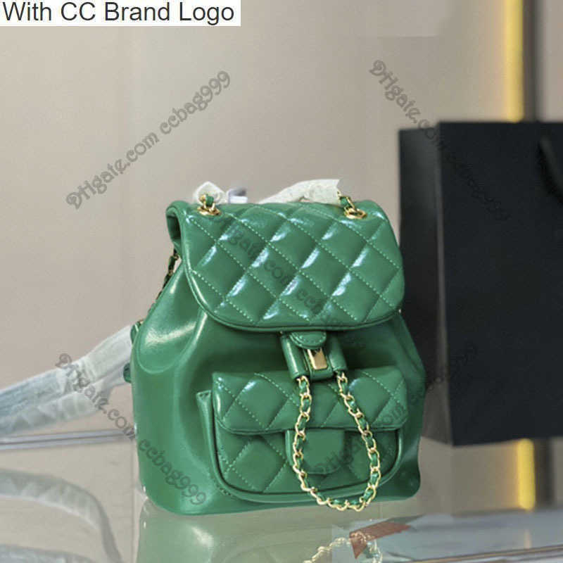 

CC Brand Backpack Style Vintage Duma Flap Designer Backpack Style Plain Color Genuine Leather Double Chains Handbags Gold-Tone Metal Hardware Portable Handle Mu, Red