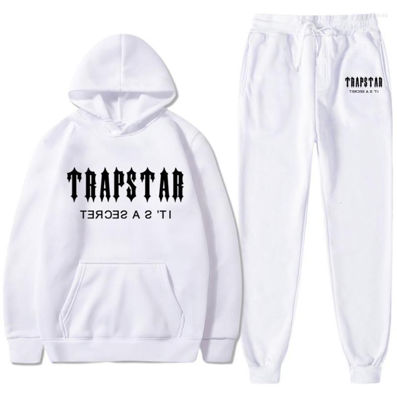

Men's Tracksuits 2023 Trapstar Autumn Winter Men Hooded Sweatshirt Suit Couple Jogging Hoodies Sweatpants Two Pieces Set Streetwear, Black top 44