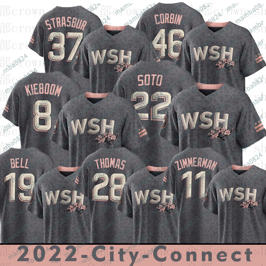

Nationals Baseball Jerseys 7 Maikel Franco Sean Doolittle Nelson Cruz Josh Bell Yadiel Hernandez Erick Fedde 3 Alcides Escobar City Connect, Women(guo min)