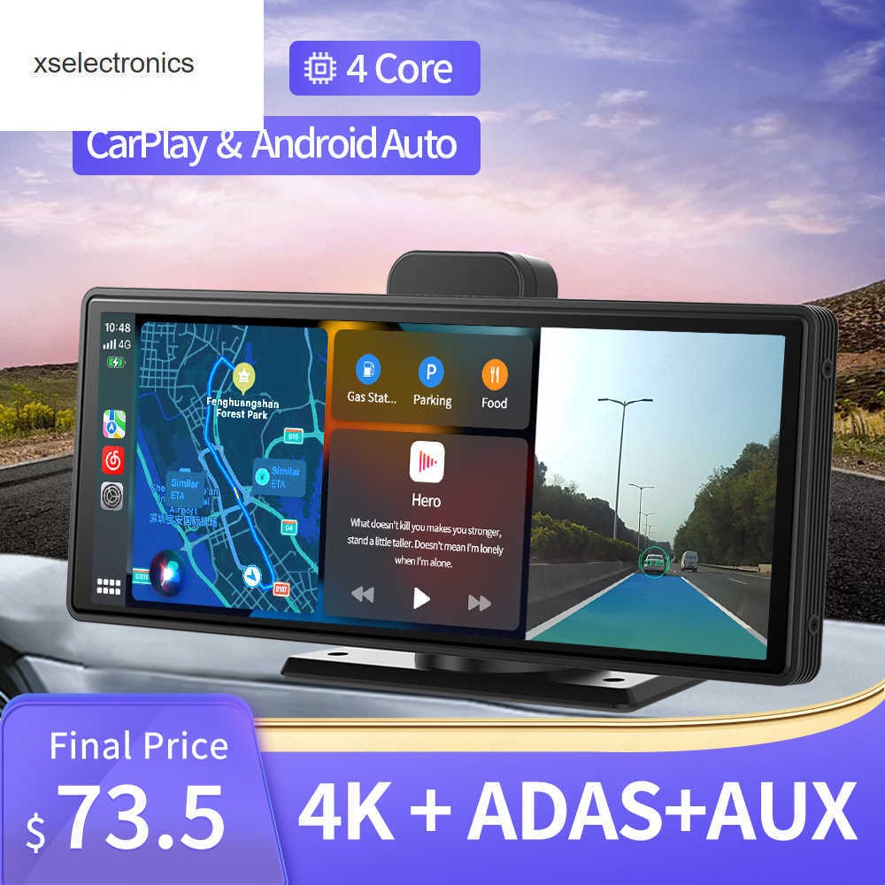 

Update 10.26" 4K Dash Cam ADAS Wireless CarPlay Android Auto 5G WiFi Car DVR GPS Navigation Rearview Camera Video Recorder Dashboard Car DVR
