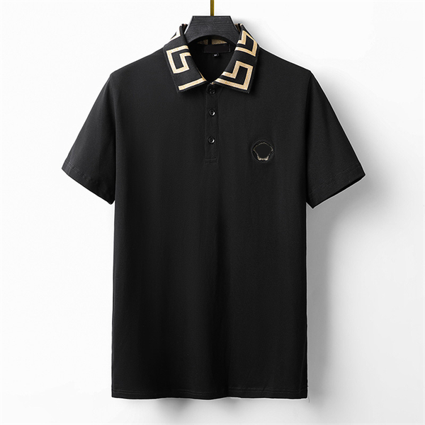 

2023High end embroidered short sleeved cotton polo shirt men s T shirt Korean fashion clothing summer luxury top -3XL 05