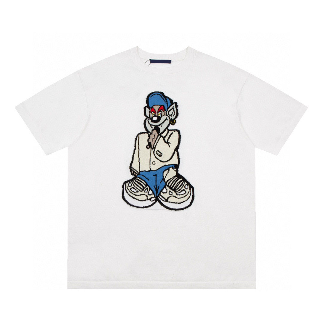 

Men's Plus Tees & Polos Round neck embroidered and printed polar style summer wear with street pure cotton M set shorts tshirt set qd