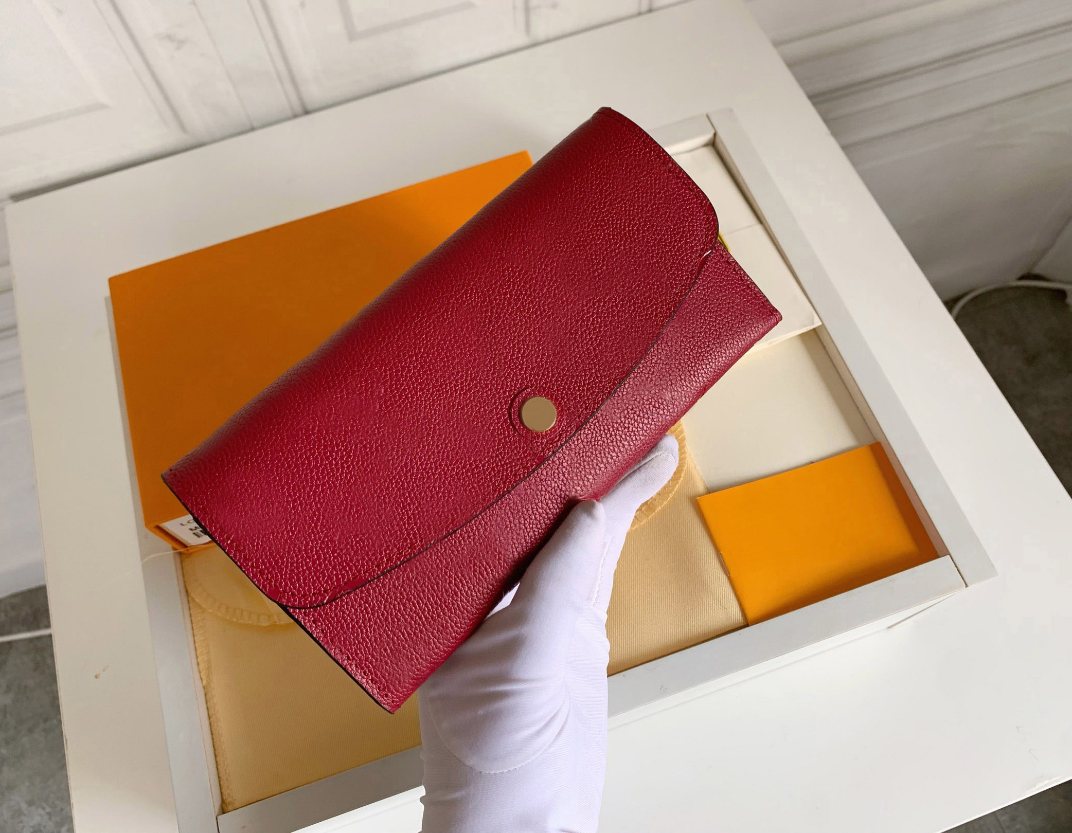 

Fashion designer wallets luxury slim purse womens clutch Highs quality embossed monograms zipper coin purses ladies card holder original box dust bag #369d, 62369#embossed monograms