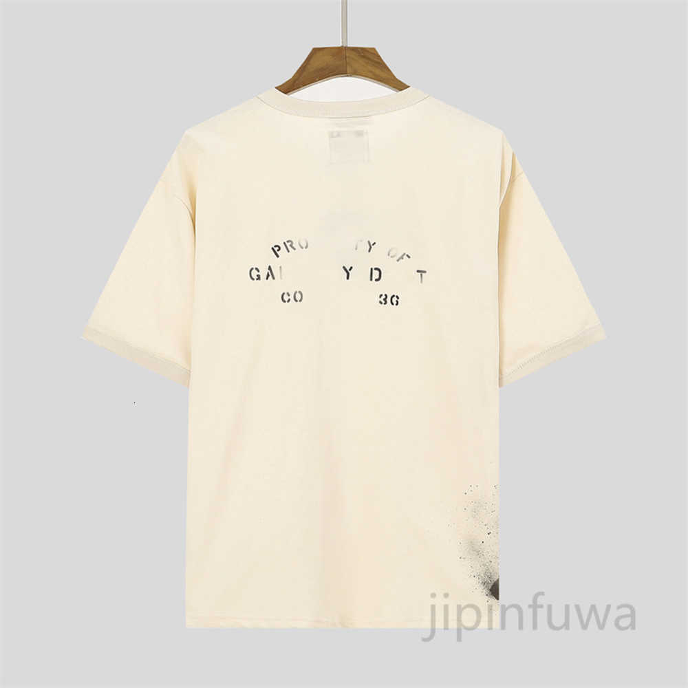 

2023 Summer Men' T-shirts Embroidery Lanvins Letter Designer Short-sleeve Tees Casual Women' Pure Cotton Active Sports Thirts Beige 7xxs