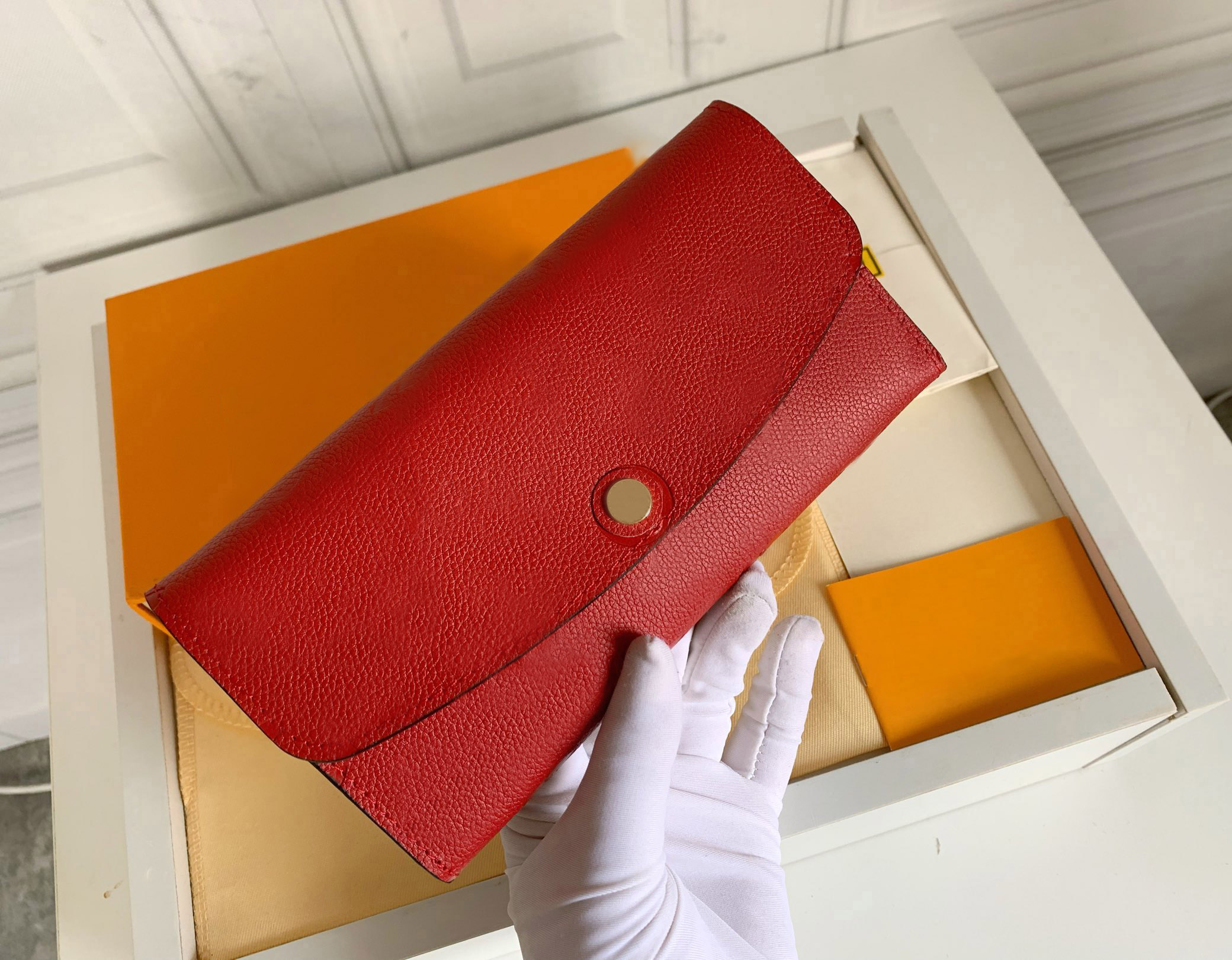 

Fashion designer wallets luxury slim purse womens clutch Highs quality embossed monograms zipper coin purses ladies card holder original box dust bag #369a, 62369#embossed monograms