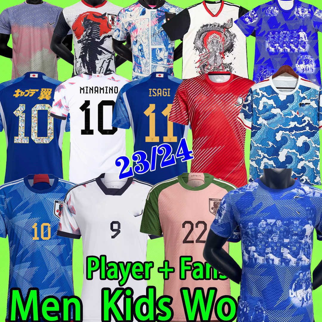 

Japan 2022 Soccer Jerseys Cartoon ISAGI ATOM TSUBASA MINAMINO ASANO DOAN KUBO ITO WOMEN KIDS KIT 2023 Japanese Special uniform 22 23, 2022 fans version
