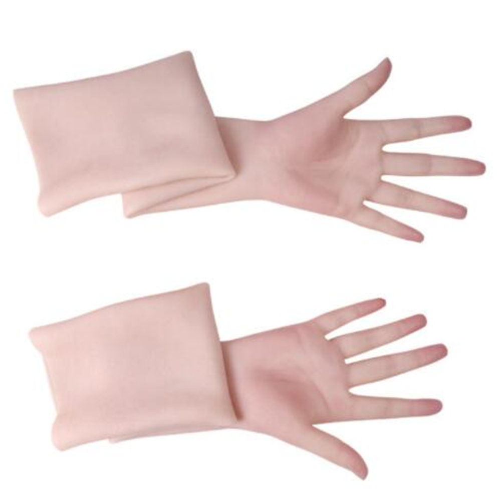 

1pair 65cm Arm Shaper Silicone Slimming Artificial Limbs For Male After Hand Mannequin Body Fingernail Prosthetic Props Medical Cosmetology E163