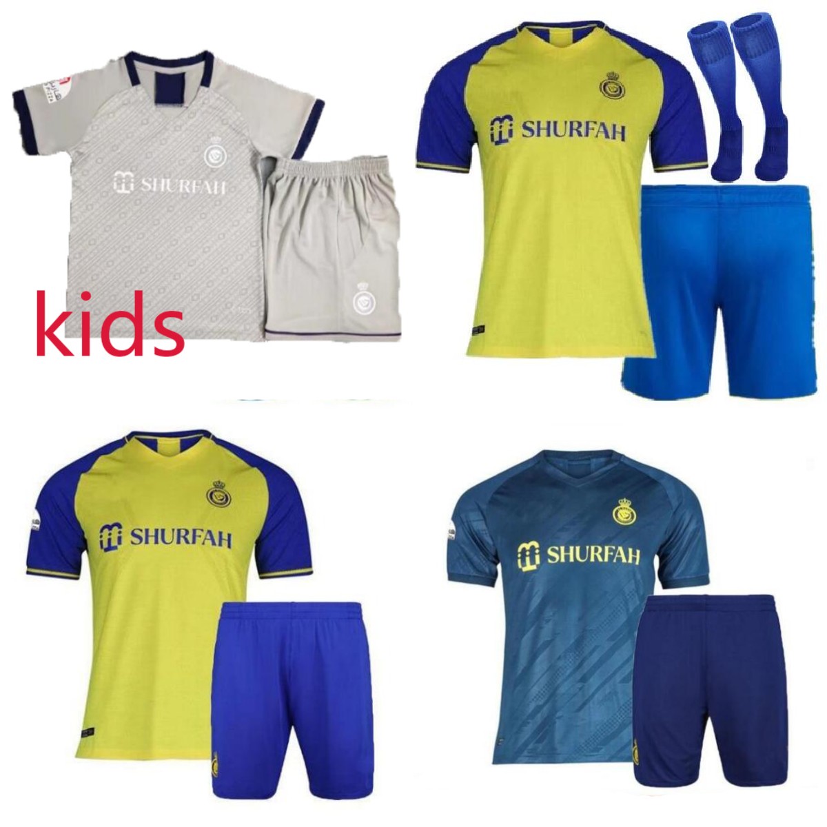 

22 23 Ronaldo soccer Jerseys Fans Player Al Nassr FC Home Away Third Martinez Talisca Ghislain Vincent Aboubakar football shirts Top, Yellow