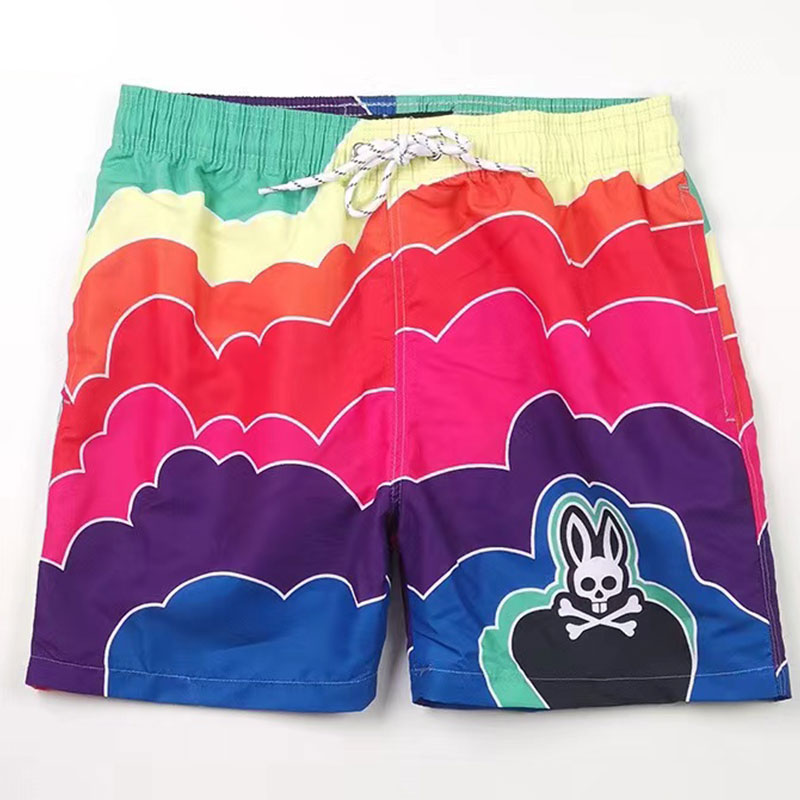 

Mens fashion shorts Skull rabbit psychological rabbit surfing fast dry beach pants European and American style, Customize