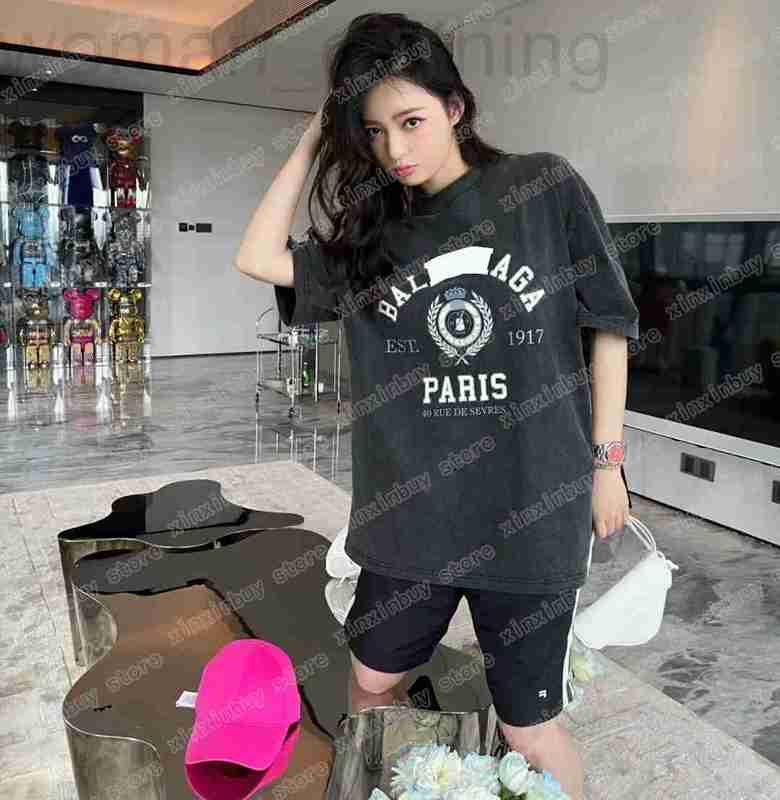 designer 22ss Women Designers t shirts Wheat ear print short sleeve Man Crew Neck Streetwear black xinxinbuy S-2XL PYBB