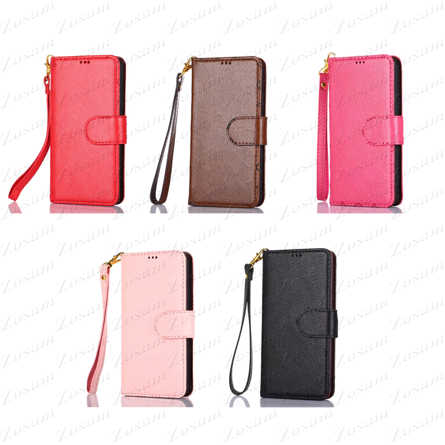 

Design Letter Phone Cases Magnet Door Metallic Designer Cases for iPhone 14 14pro 13 13pro 12 12pro 11 Pro Max X Xs Max Xr 8 7 Plus Litchi Imprint Flower Cover Case, #2 brown