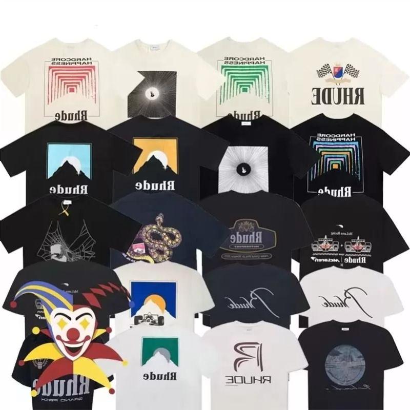 

Mens T Shirts Rhude Mens T Shirt Designer For Men Womens Shirts Fashion Tshirt With Letters Casual Summer Short Sleeve Tees Woman Cloth Hxsc