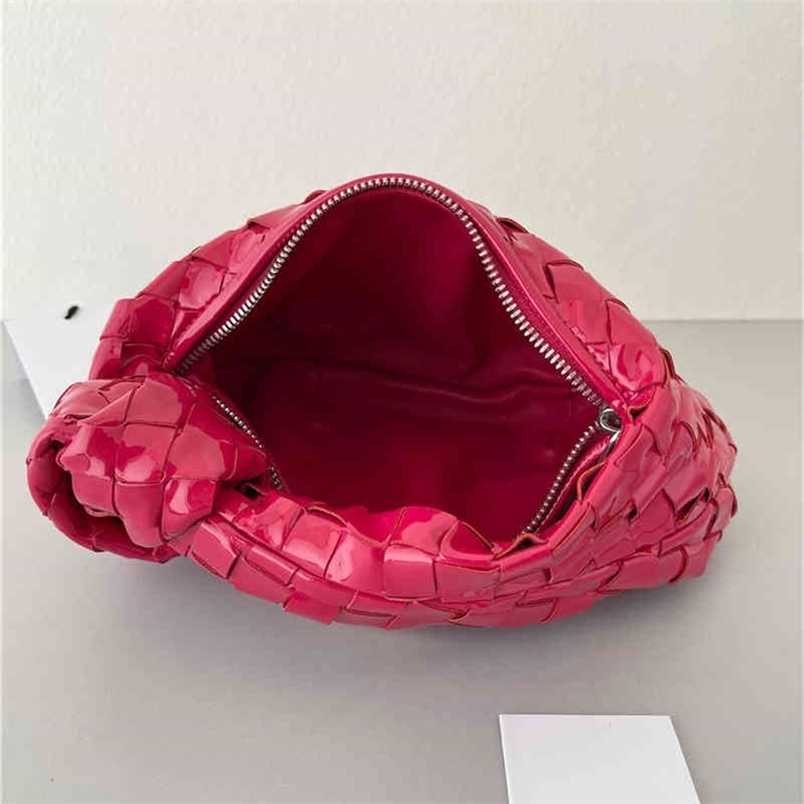 

Venetas Handbags Designer Bottegas New 2022hobo imported sheepskin underarm bag patent leather Jodie knotted bag mini portable bag versatile CQ7Y, Black2