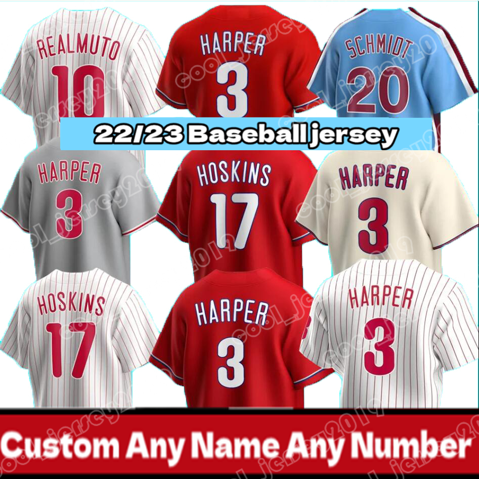 

Philadelphia Bryce Baseball Jersey Harper J.T. Realmuto Nick Castellanos Rhys hoskins Didi Gregorius Nola Mitch Schmidt Camargo jersey, +patch;mens retro (f c ren)
